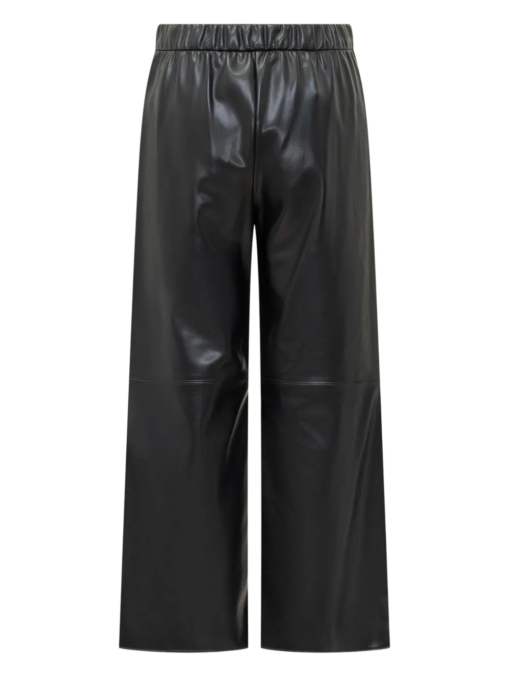 'S Max Mara Leren broek - Zwart