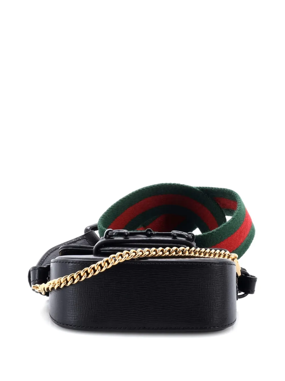 Horsebit 1955 Flap Wallet With Strap Leather Crossbody Bag