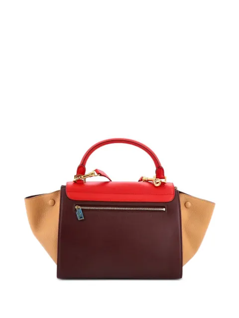 Celine Pre-Owned Tricolor Trapeze Bag Leather Small satchel