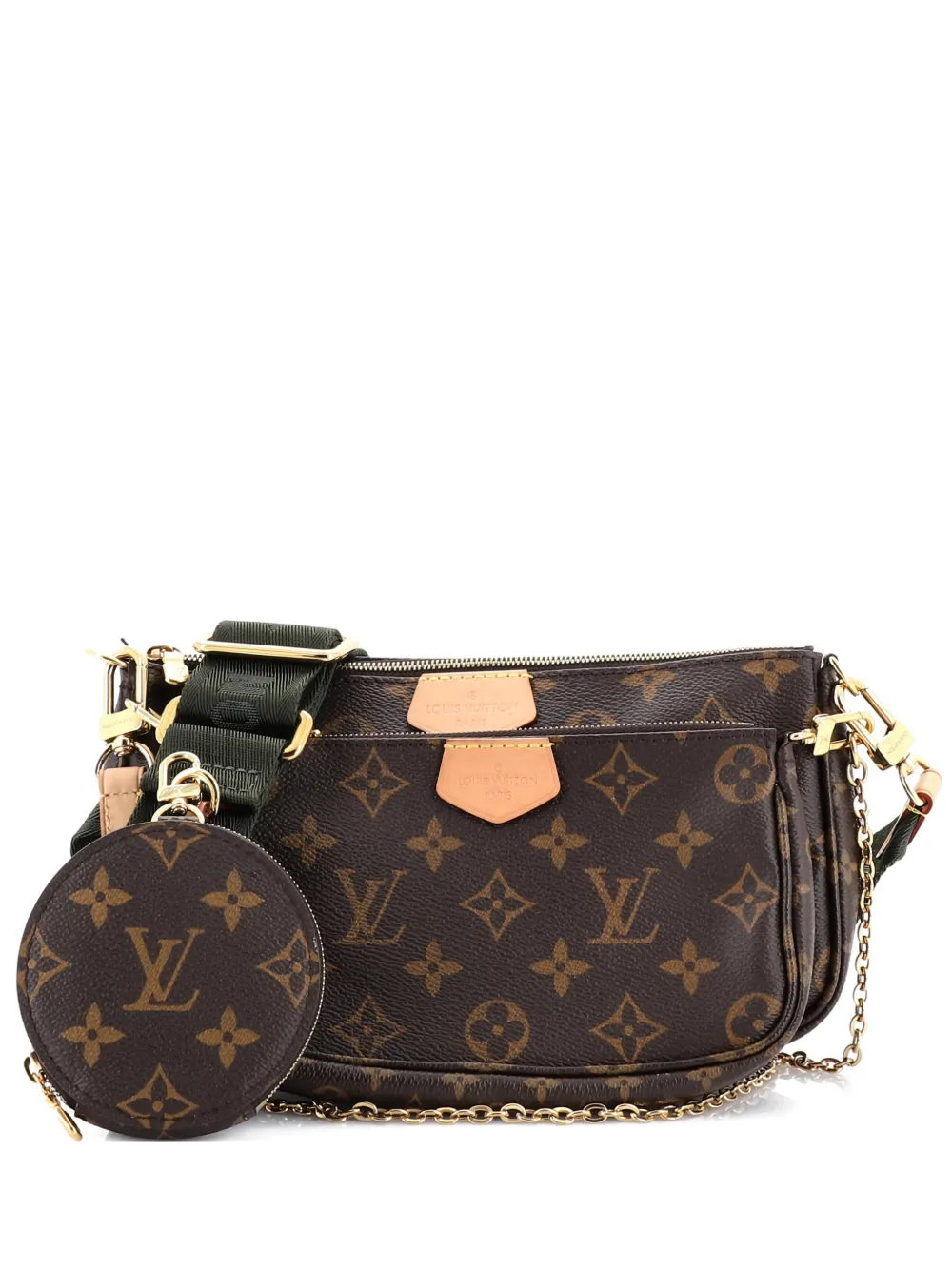 Pre-owned Louis Vuitton Multi Pochette Accessoires Monogram Canvas Crossbody Bag In Brown