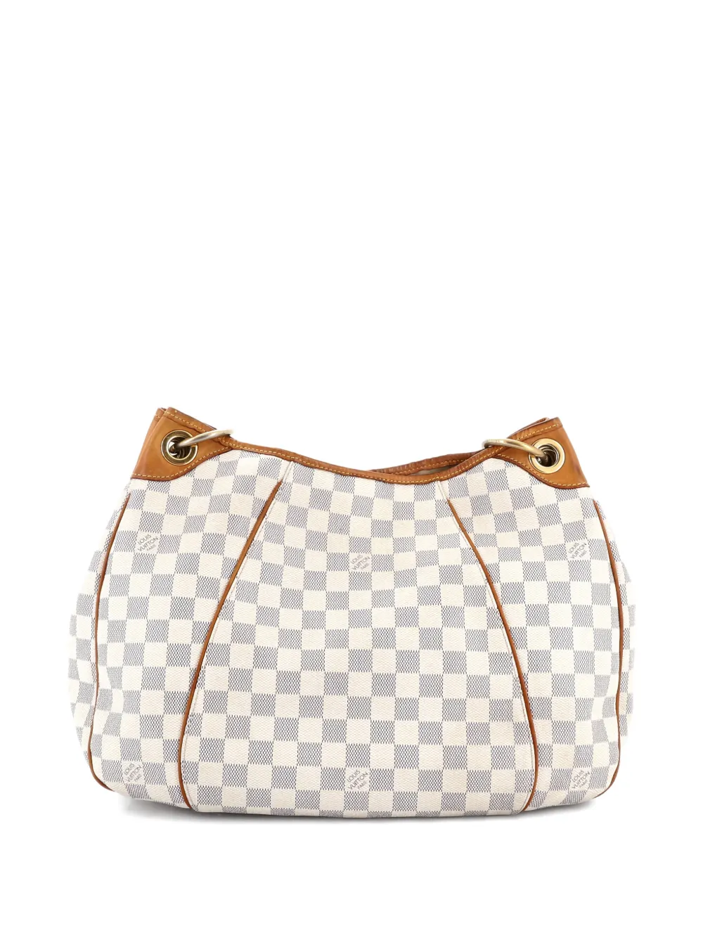 Pre-owned Louis Vuitton Galliera Handbag Damier Pm Hobo Bag In White