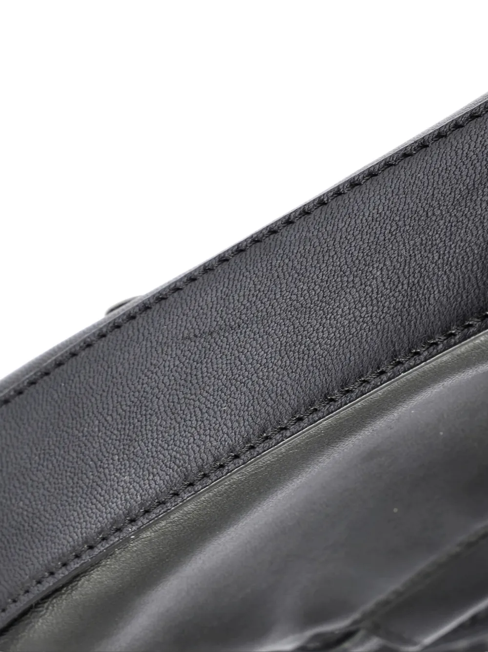 FENDI Pre-owned Peekaboo Bag Floral Embellished Leather Micro Satchel In Black