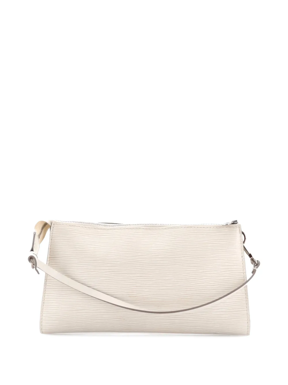 Pre-owned Louis Vuitton Pochette Accessoires Epi Leather Clutch Bag In Neutral