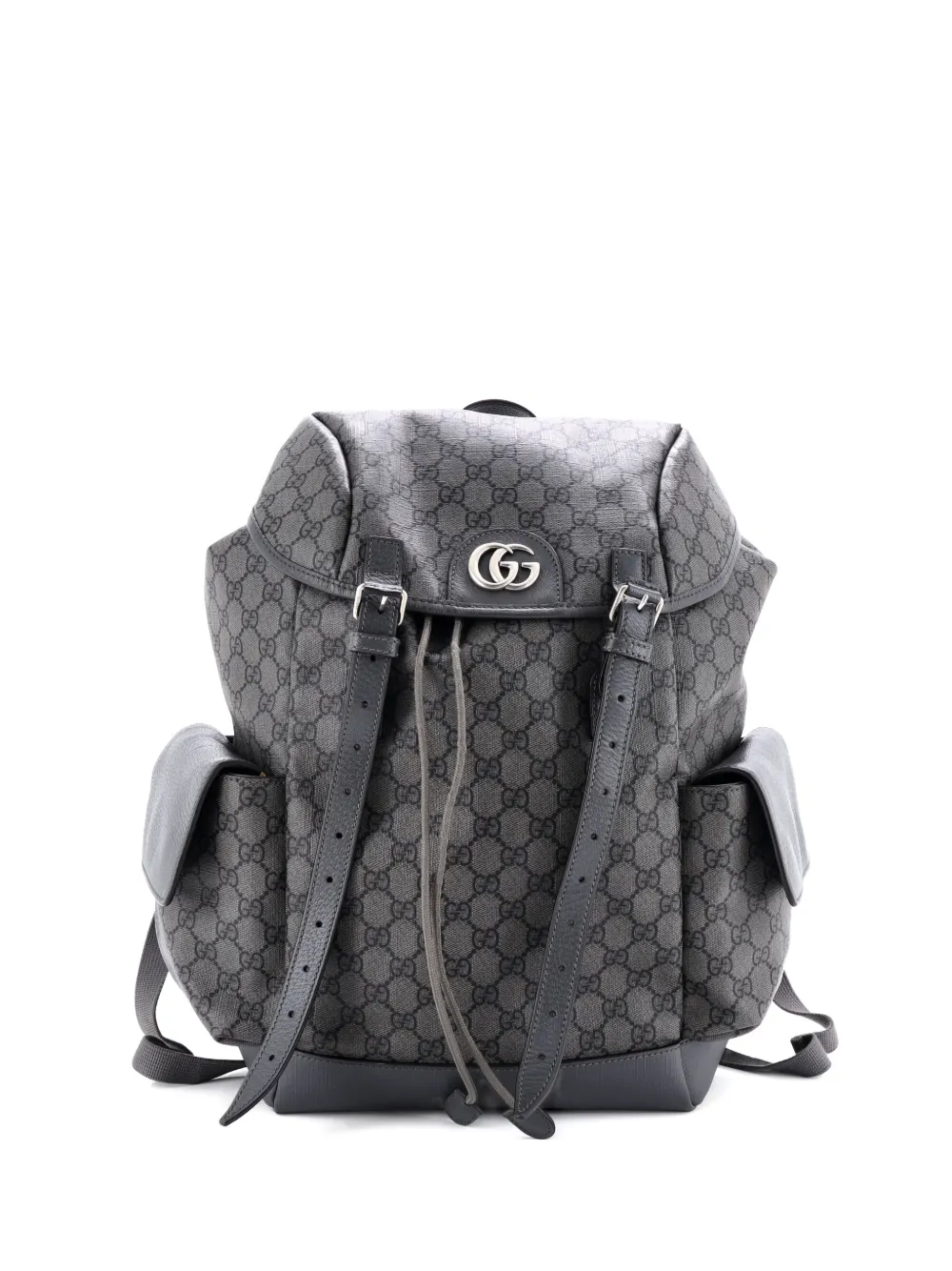 Gucci Pre-Owned Ophidia Flap GG Coated Canvas Medium backpack | gris | Image 1