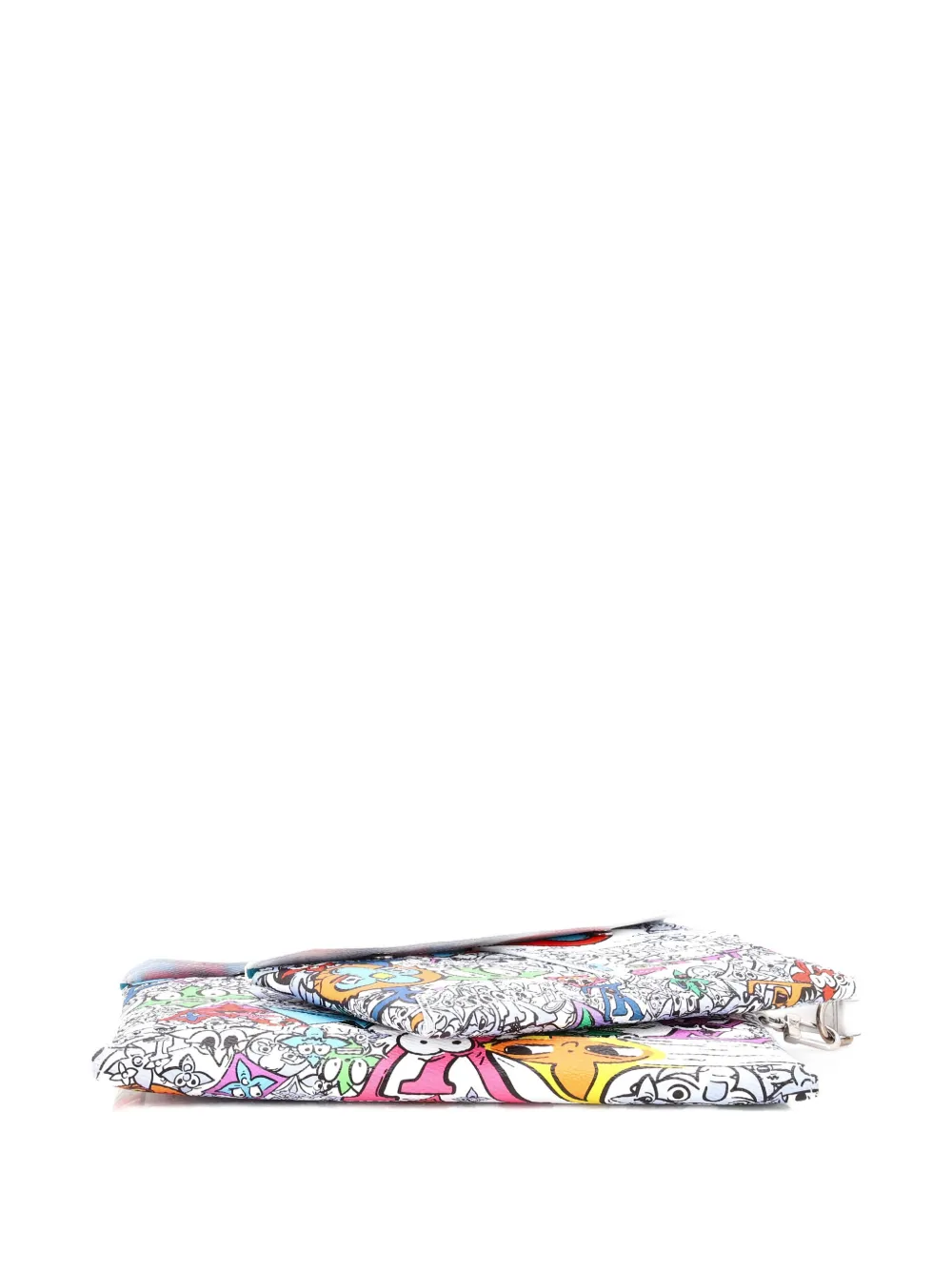 LOUIS VUITTON Pre-owned Trio Envelope Pouch Set Limited Edition Monogram Comics Canvas Clutch Bag In Blue