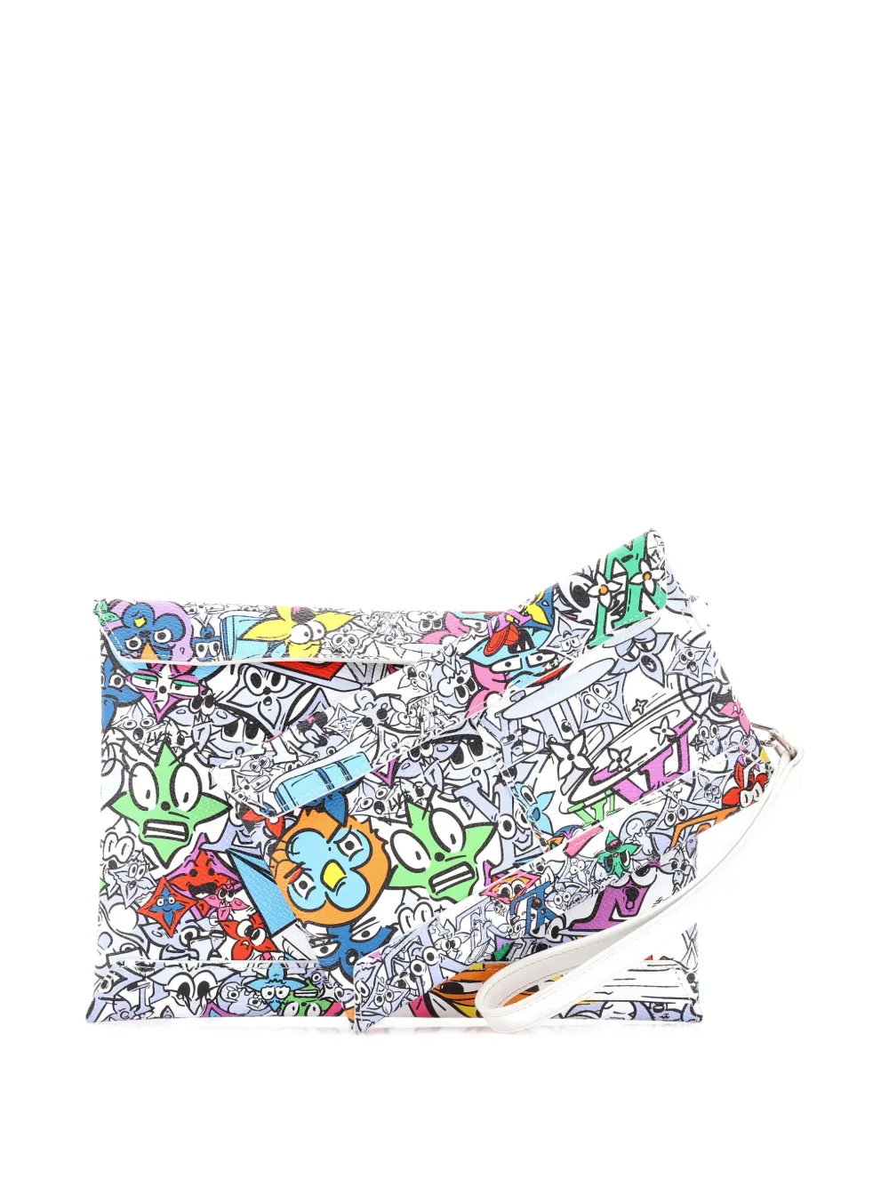 Louis Vuitton Pre-Owned Trio Envelope Pouch Set Limited Edition Monogram Comics Canvas clutch bag | Pre-Owned | Image 2