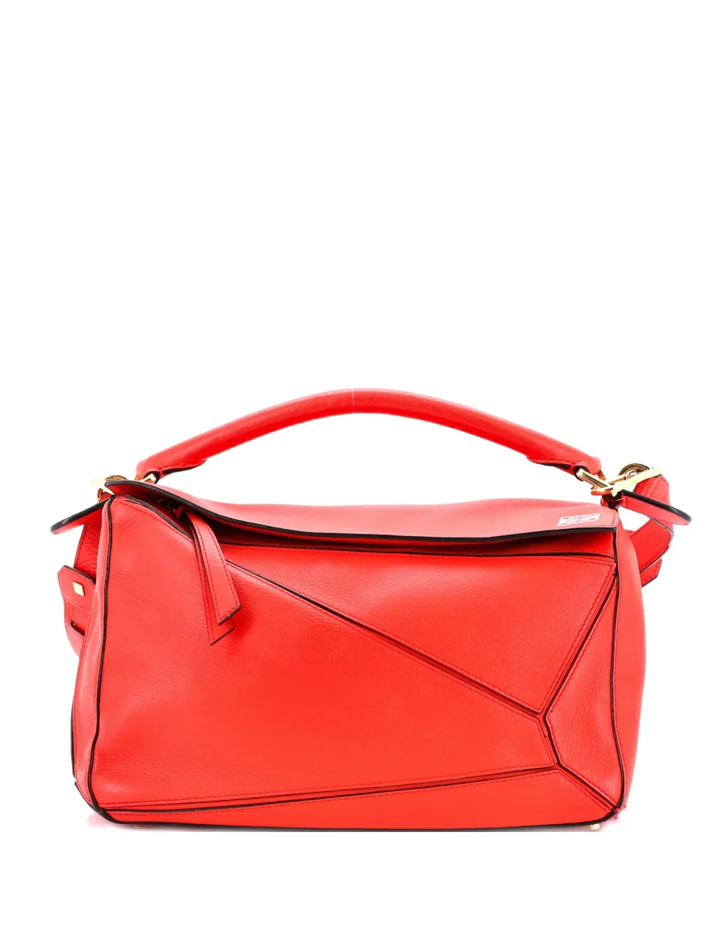 Loewe Pre-Owned Puzzle Bag Leather Medium shoulder bag - Rosso