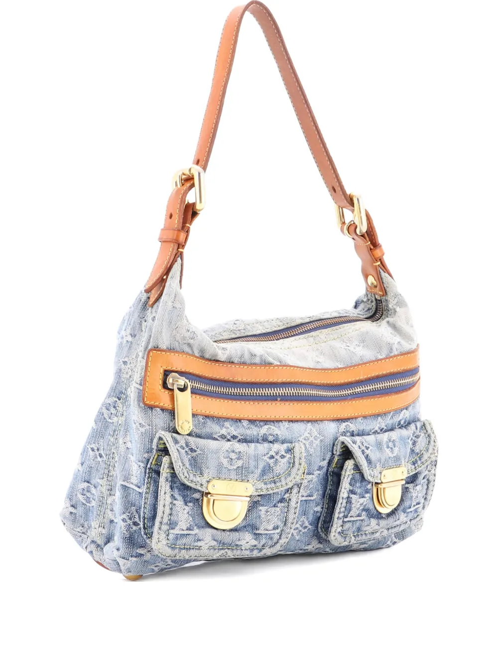 Louis Vuitton Pre-Owned Baggy Handbag Denim PM hobo bag - Blu
