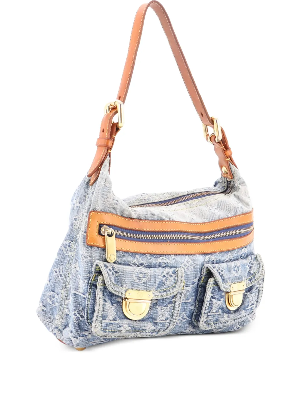 Louis Vuitton Pre-Owned Baggy Handbag Denim PM hobo bag - Blu