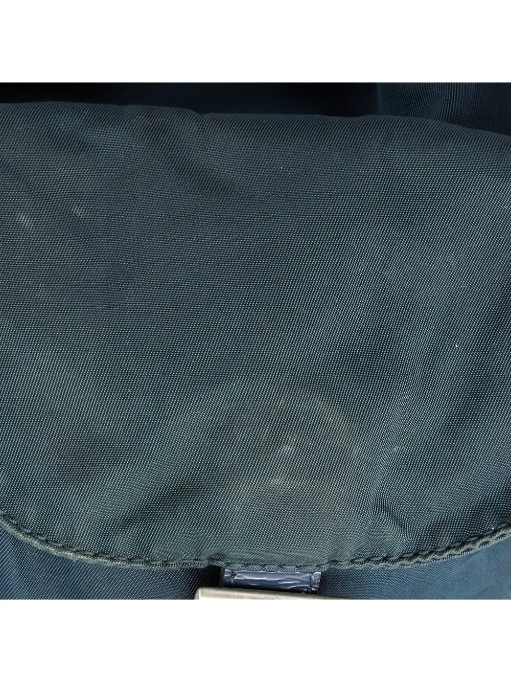 Pre-owned Prada Double Front Pocket Tessuto Medium Backpack In Green