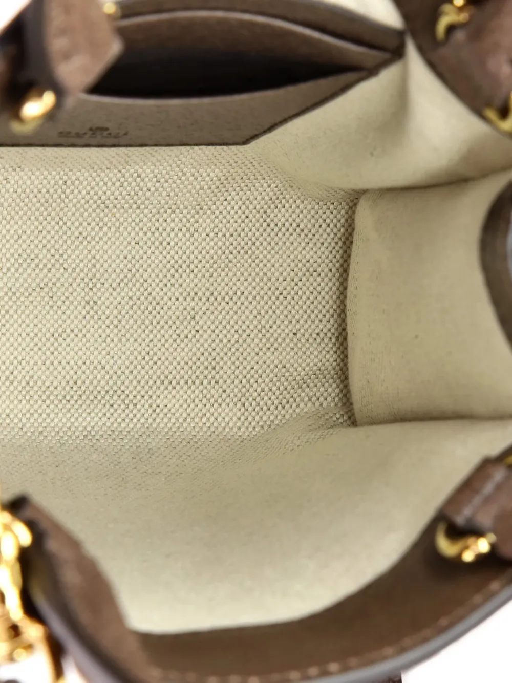 Pre-owned Gucci Ophidia Convertible Tote Gg Coated Canvas Super Mini Crossbody Bag In Brown