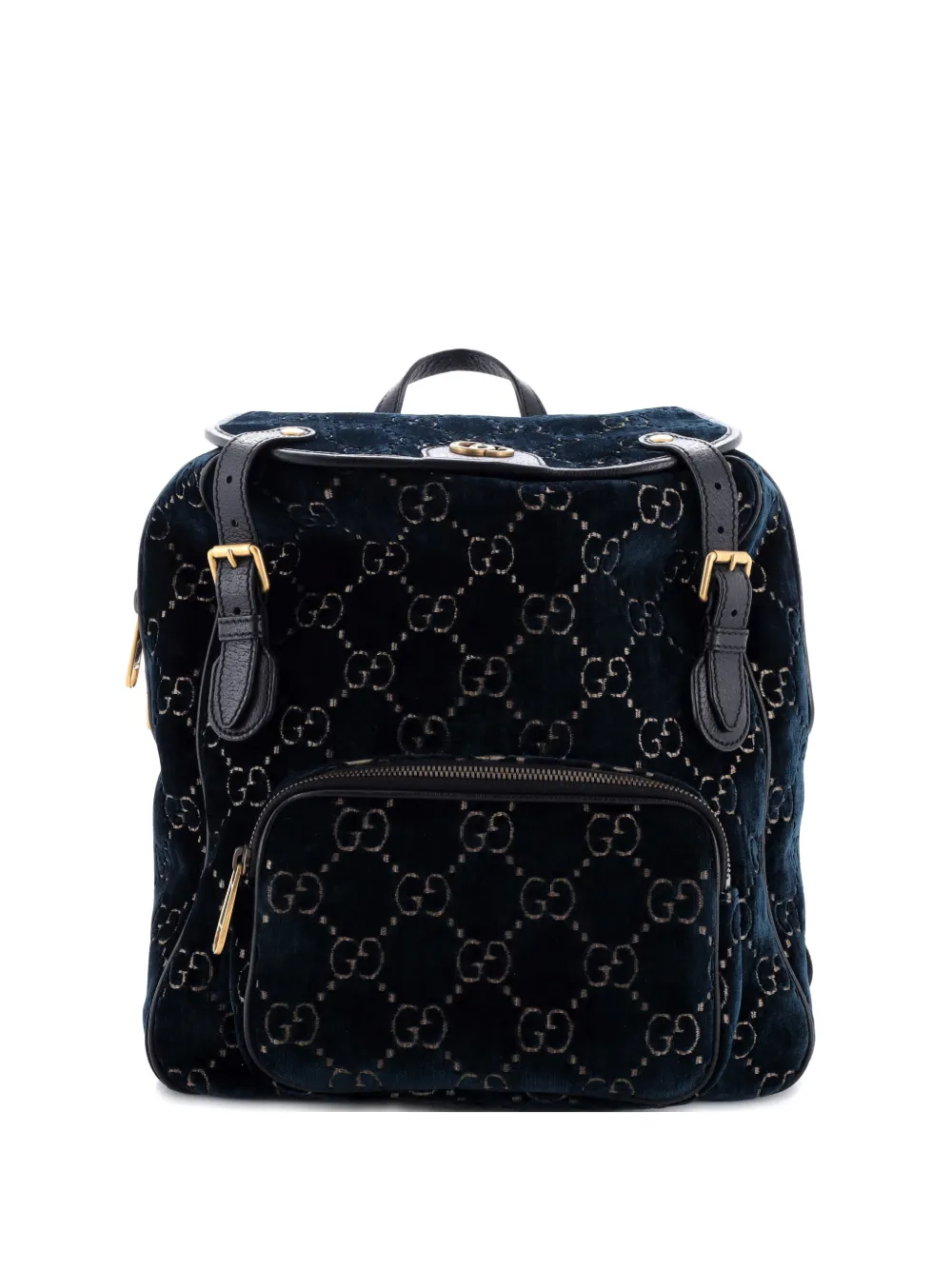 Gucci Pre-Owned GG Marmont GG Velvet Small backpack - Blu