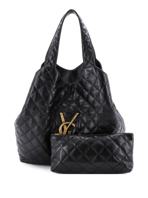Saint Laurent Pre-Owned Icare Shopping Quilted Leather Maxi tote bag