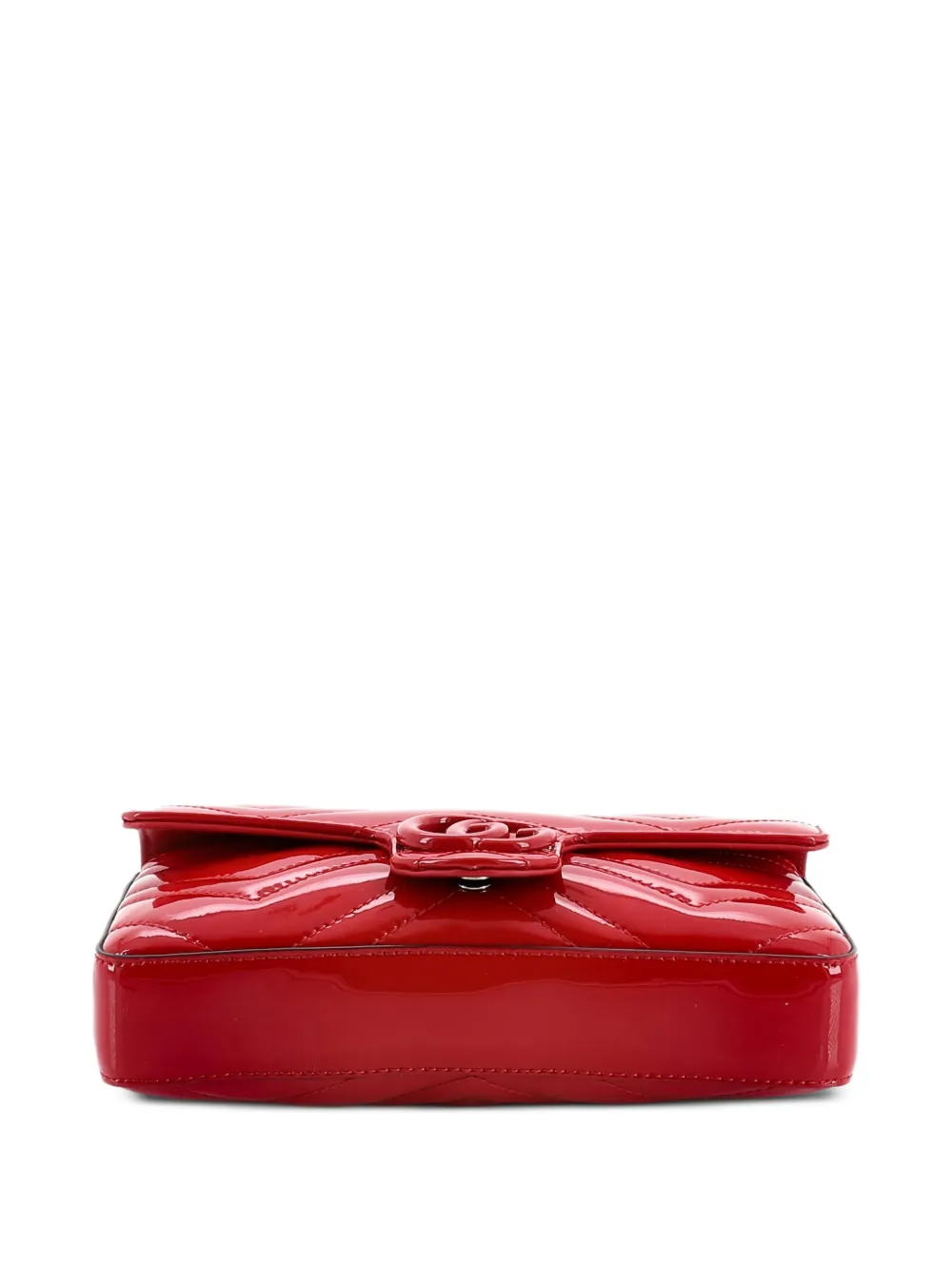 Gg Marmont Flap Bag Matelasse Patent Mini Crossbody Bag