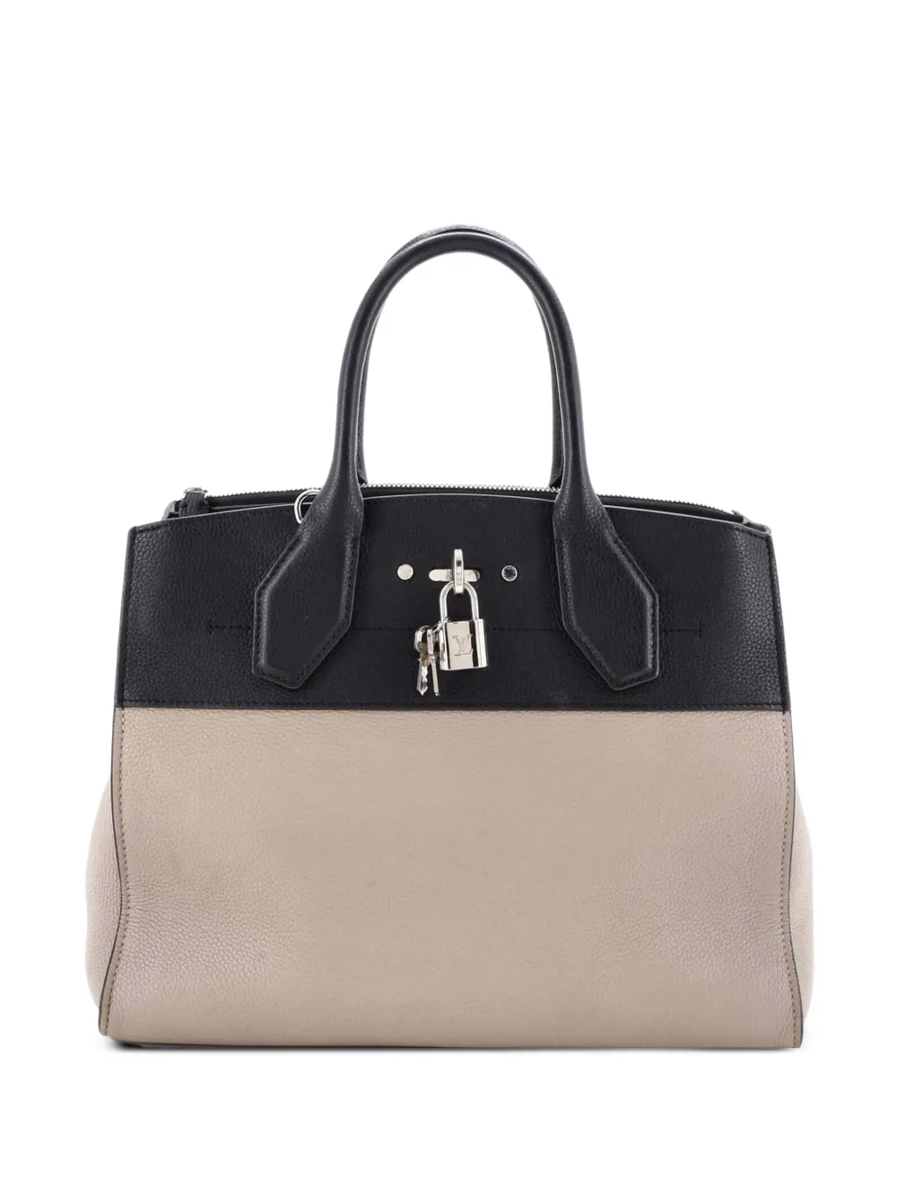 Louis Vuitton Pre-Owned City Steamer Handbag Leather MM tote bag - Schwarz