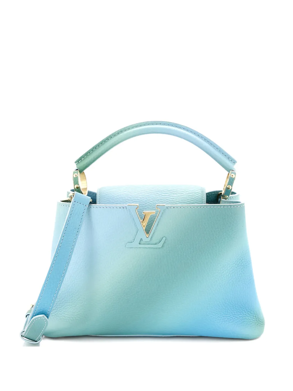 Louis Vuitton Pre-Owned Candy Capucines Bag Ombre Taurillon Leather BB satchel - Blu