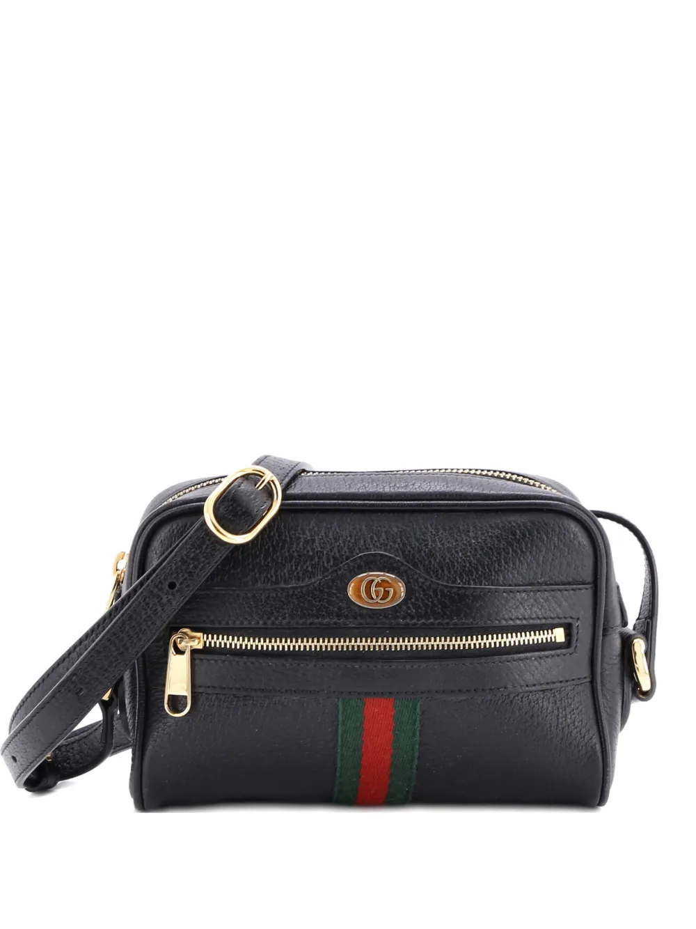 Gucci Pre-Owned Ophidia Shoulder Bag Leather Mini crossbody bag - Nero