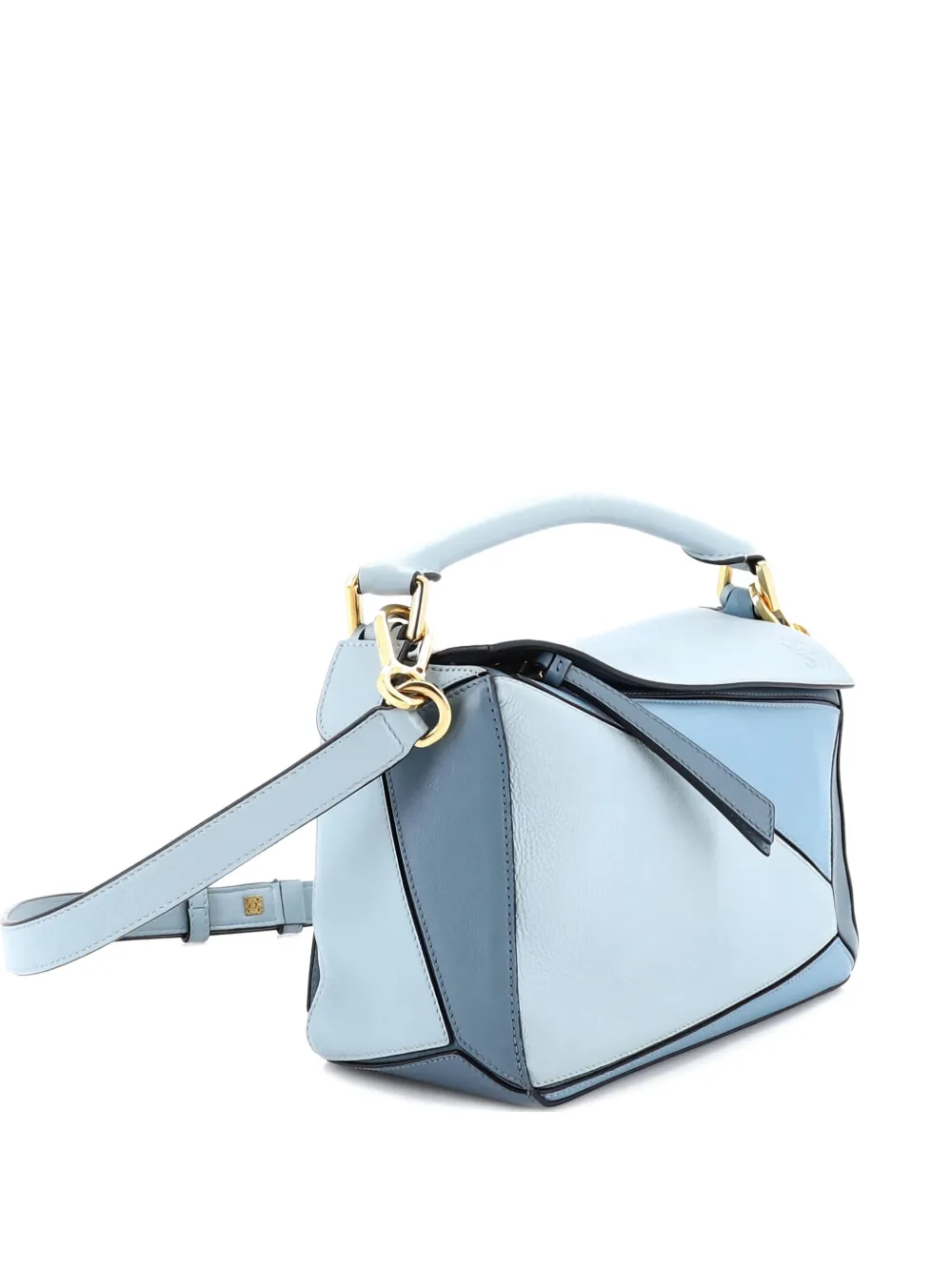 Loewe Pre-Owned Puzzle Bag Leather Small satchel - Blu