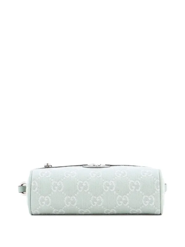Gucci Pre-Owned オフィディア NM GG デニム アンド レザー ミニ 