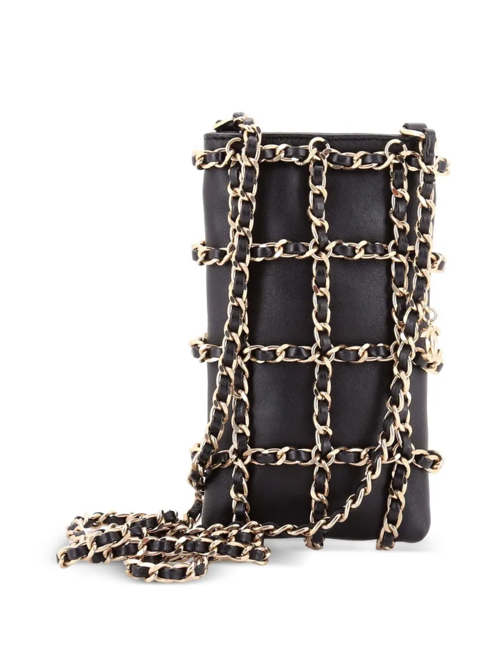 CHANEL Pre-Owned Tech Me Out With Chain Lambskin clutch bag | Pre-Owned | Image 2