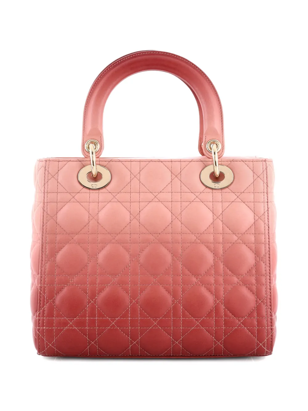 Lady Dior Bag Cannage Quilt Gradient Lambskin Medium Satchel