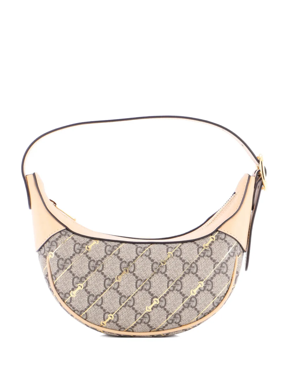 Gucci Pre-Owned Ophidia Half Moon Bag Print GG Coated Canvas Mini hobo bag - Marrone