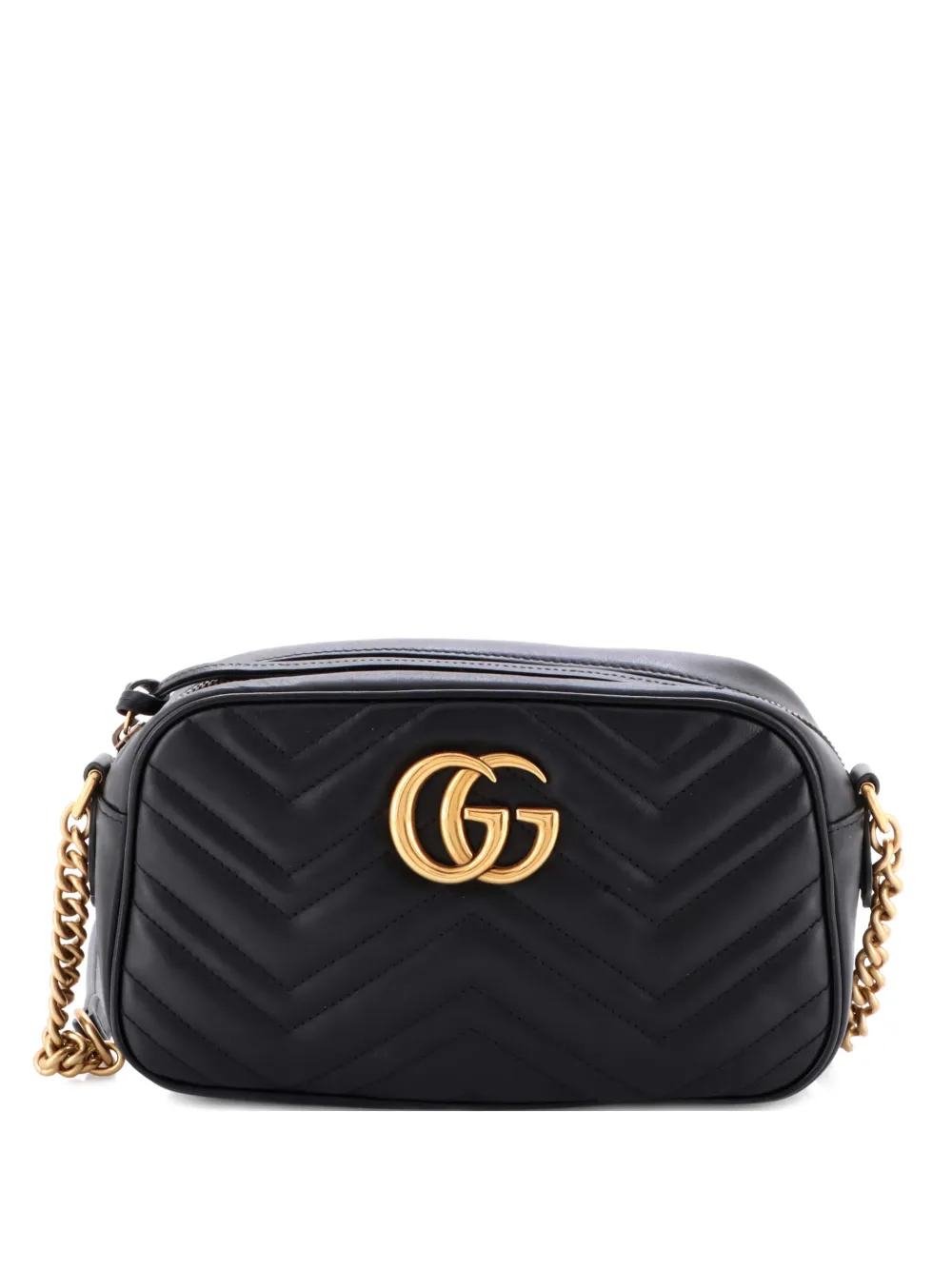 Gucci Pre-Owned GG Marmont Shoulder Bag Matelasse Leather Small crossbody bag - Nero