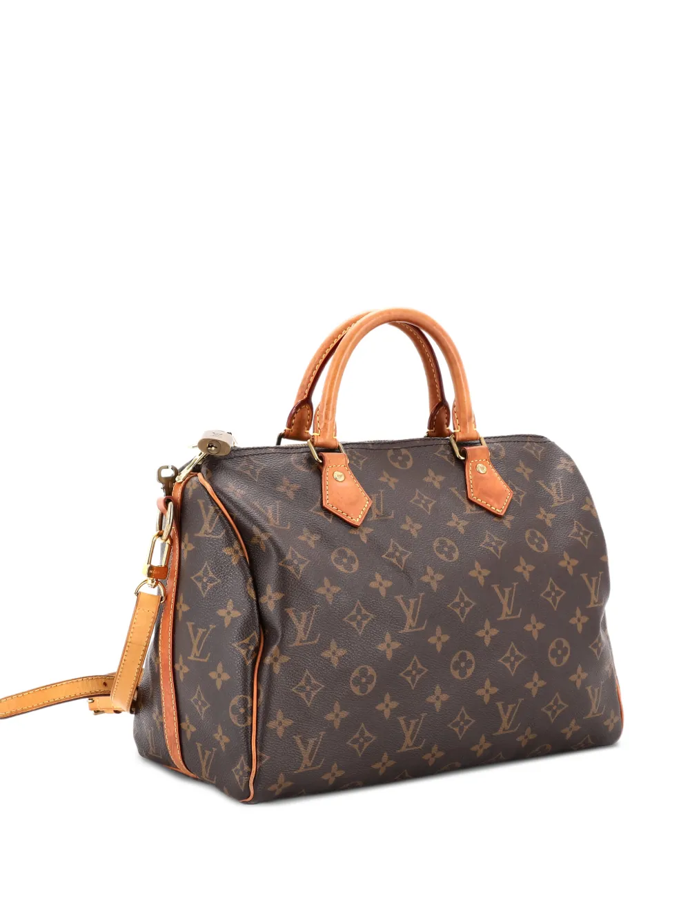 Speedy Bandouliere Bag Monogram Canvas 30 Shoulder Bag