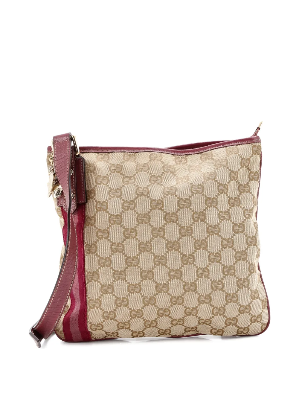 Pre-owned Gucci Jolicoeur Messenger Bag Gg Canvas Crossbody Bag In Brown