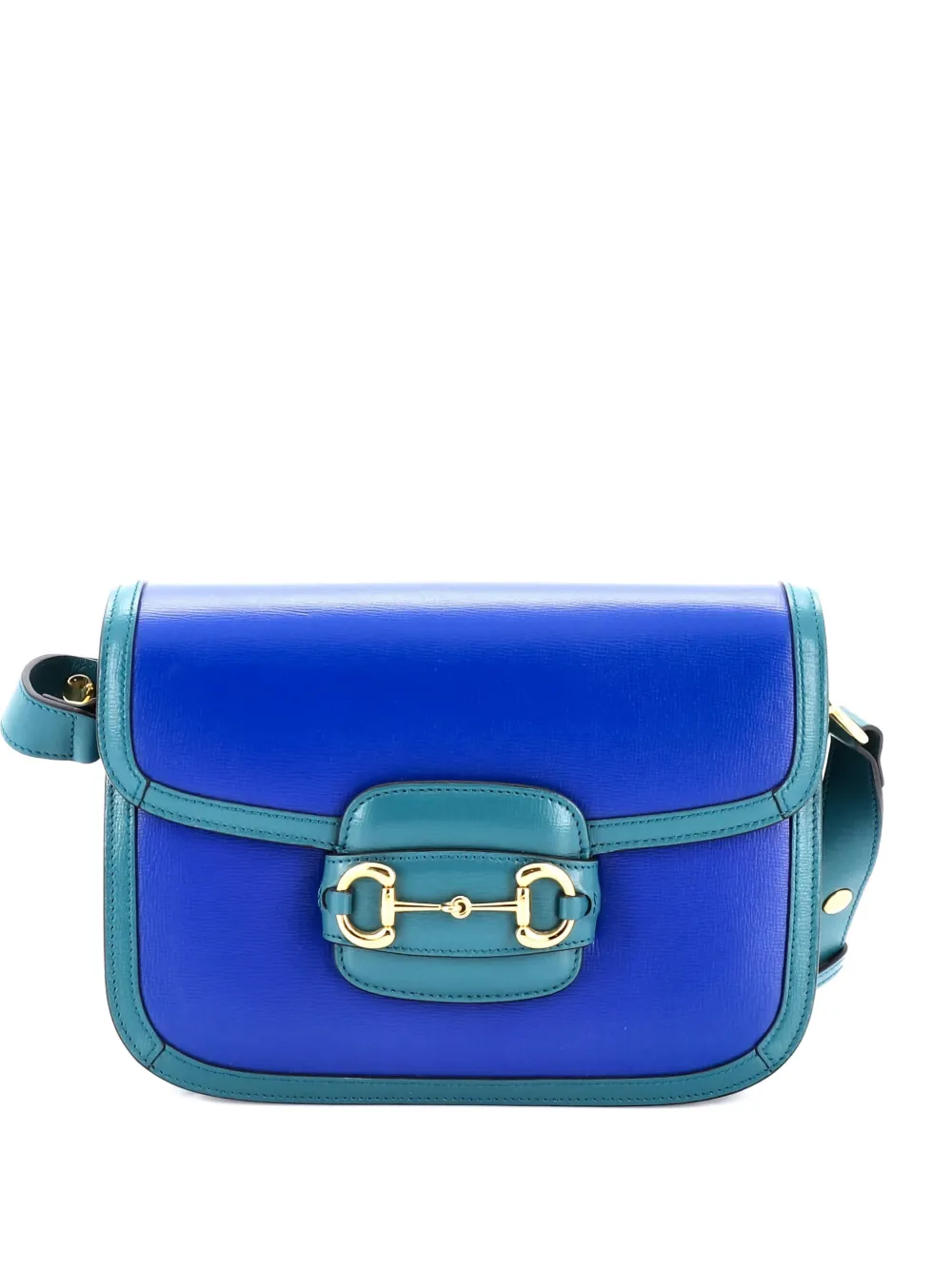 Gucci Pre-Owned Horsebit 1955 Leather Small shoulder bag - Blu