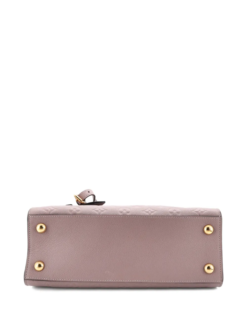 Pre-owned Louis Vuitton Pont Neuf Handbag Monogram Empreinte Leather Mm Satchel In Neutral