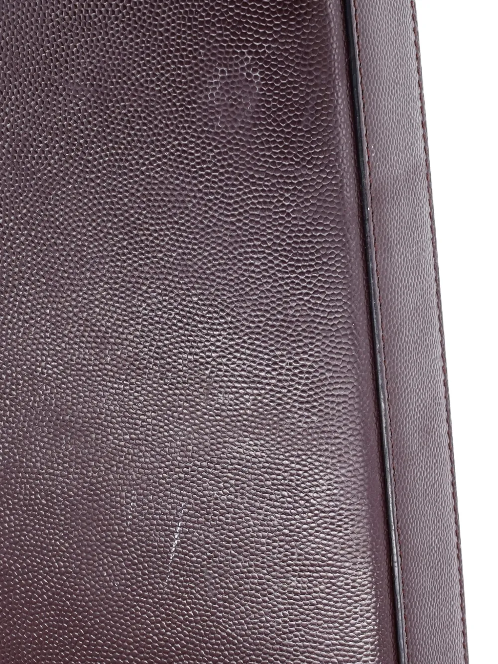 Pre-owned Saint Laurent Classic Monogram Crossbody Bag Calfskin Medium Shoulder Bag In Purple