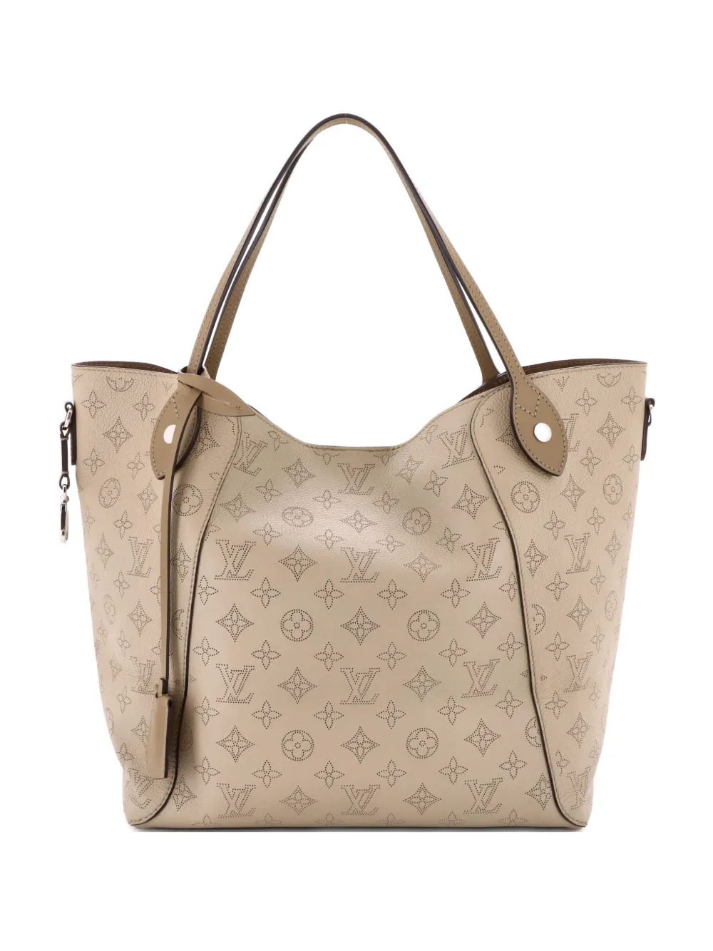 Louis Vuitton Pre-Owned Hina Handbag Mahina Leather MM shoulder bag - Toni neutri