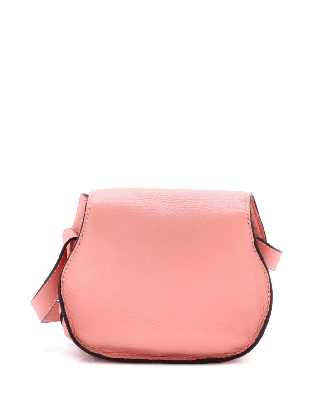 Pre-owned Chloé Marcie Leather Small Crossbody Bag In Pink