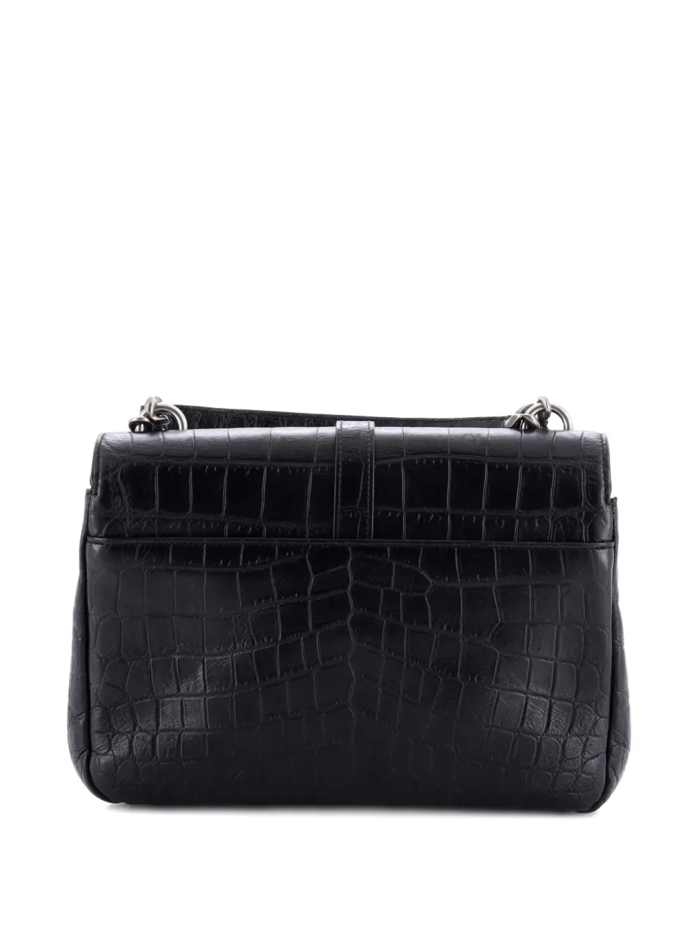 Saint Laurent Pre-Owned Classic Monogram College Bag Crocodile Embossed Leather Medium satchel | Pre-Owned | Image 2