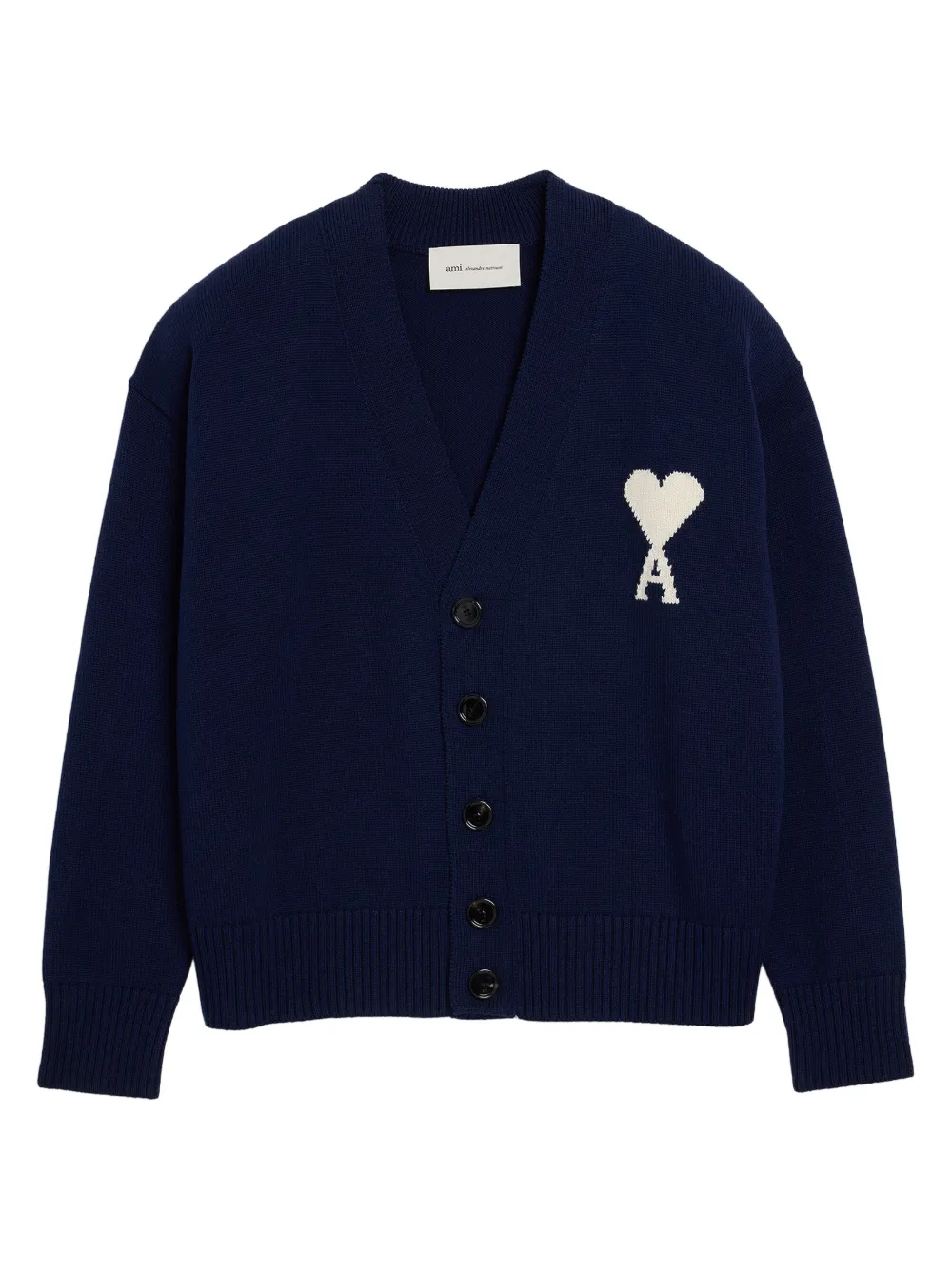AMI Paris button-fastening cardigan - Blue