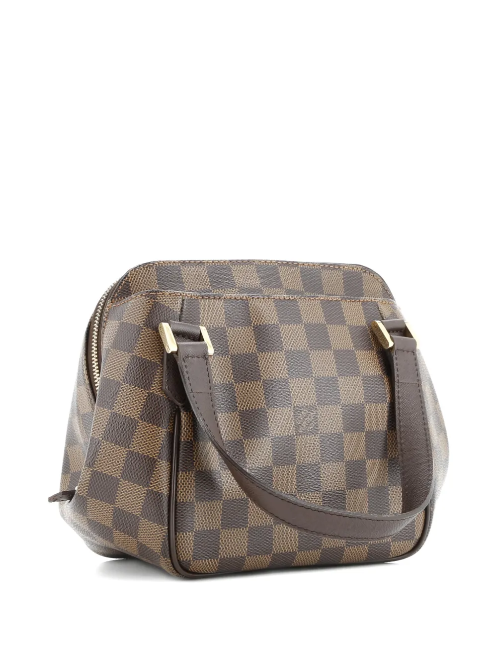 Pre-owned Louis Vuitton Belem Handbag Damier Pm Satchel In Brown
