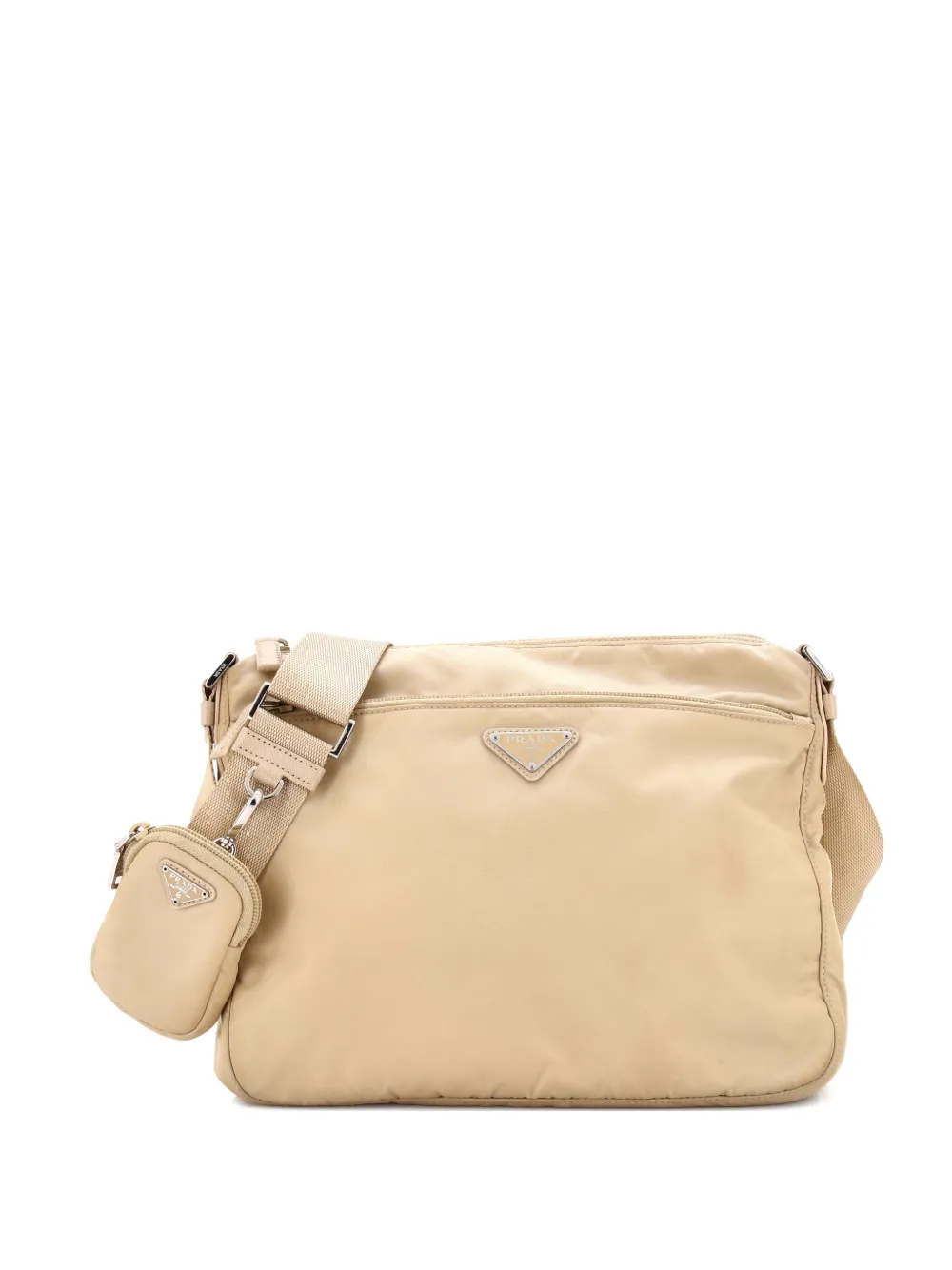 Prada Pre-Owned Re-Edition Front Pocket Messenger Bag Tessuto Large crossbody bag | Neutrals | Image 1