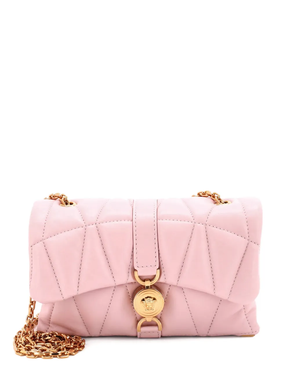 Versace Pre-Owned Kleio Shoulder Bag Quilted Leather Mini crossbody bag - Pink