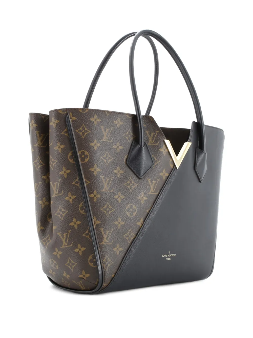 Louis Vuitton Pre-Owned Kimono Handbag Monogram Canvas and Leather MM tote bag - Marrone