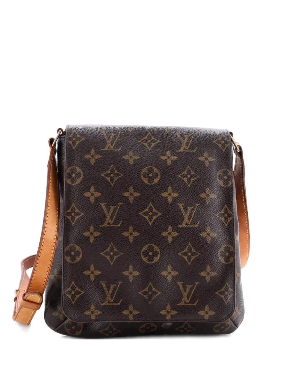 Pre-owned Louis Vuitton Musette Salsa Handbag Monogram Canvas Pm Shoulder Bag In Brown