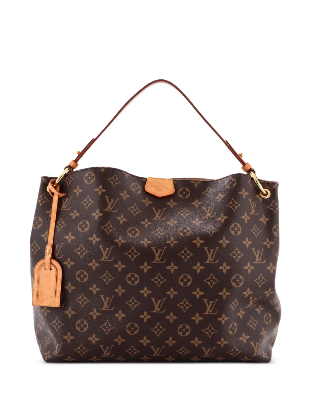 Louis Vuitton Pre-Owned Graceful Handbag Monogram Canvas MM hobo bag - Marrone