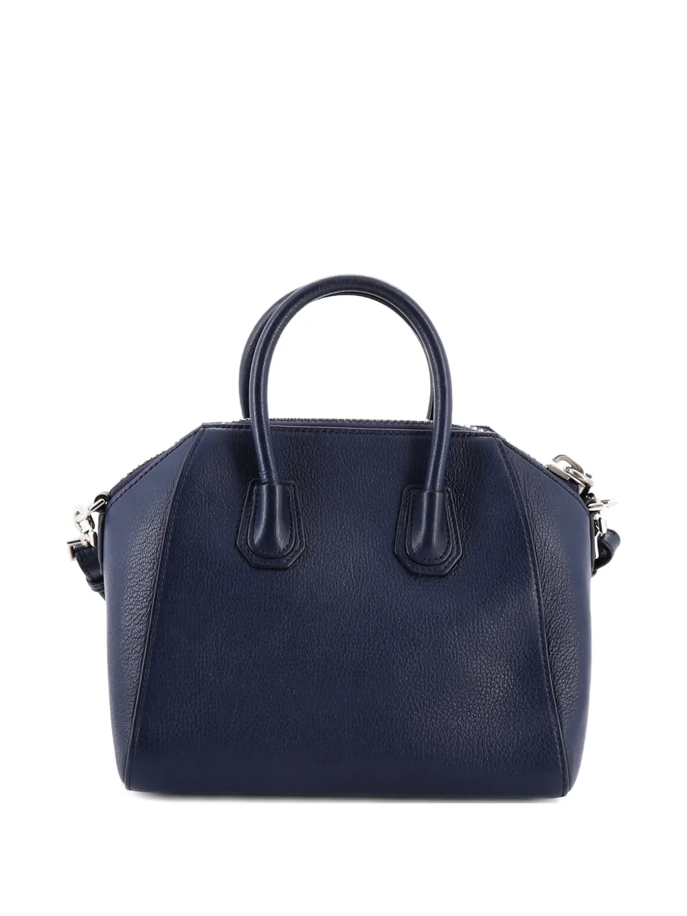 Pre-owned Givenchy Antigona Bag Leather Mini Crossbody Bag In Blue