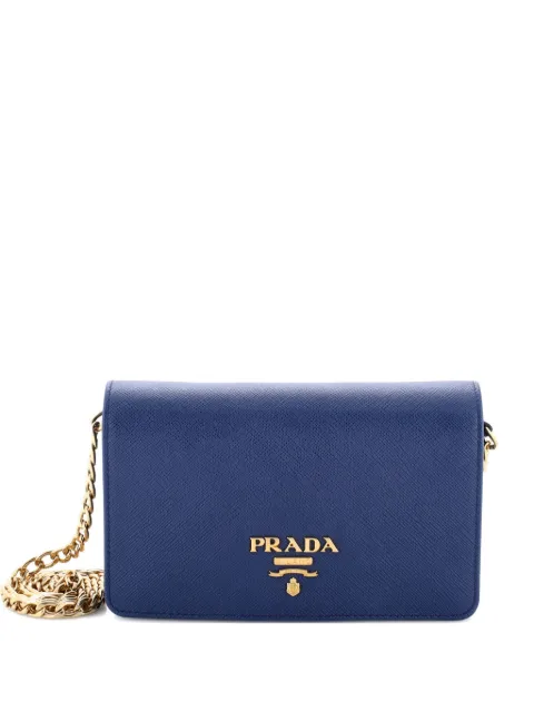 Prada Pre-Owned Chain Wallet Saffiano Leather crossbody bag