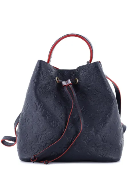 Louis Vuitton Pre-Owned NeoNoe Handbag Monogram Empreinte Leather MM bucket bag
