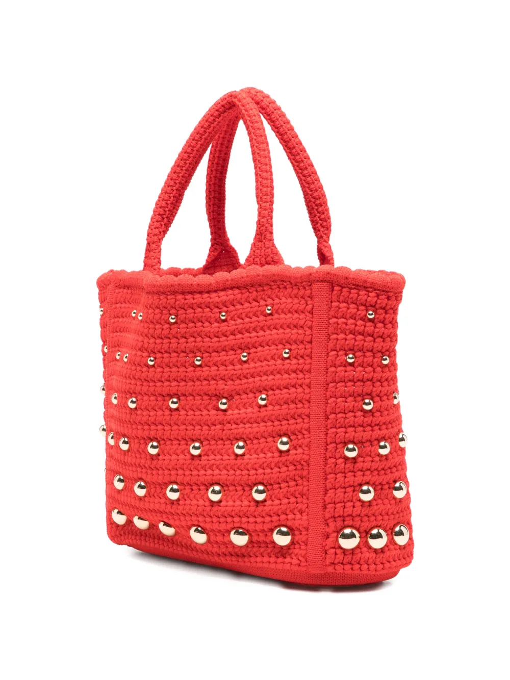  Sandro Bolso Shopper Con Apliques - Rojo 