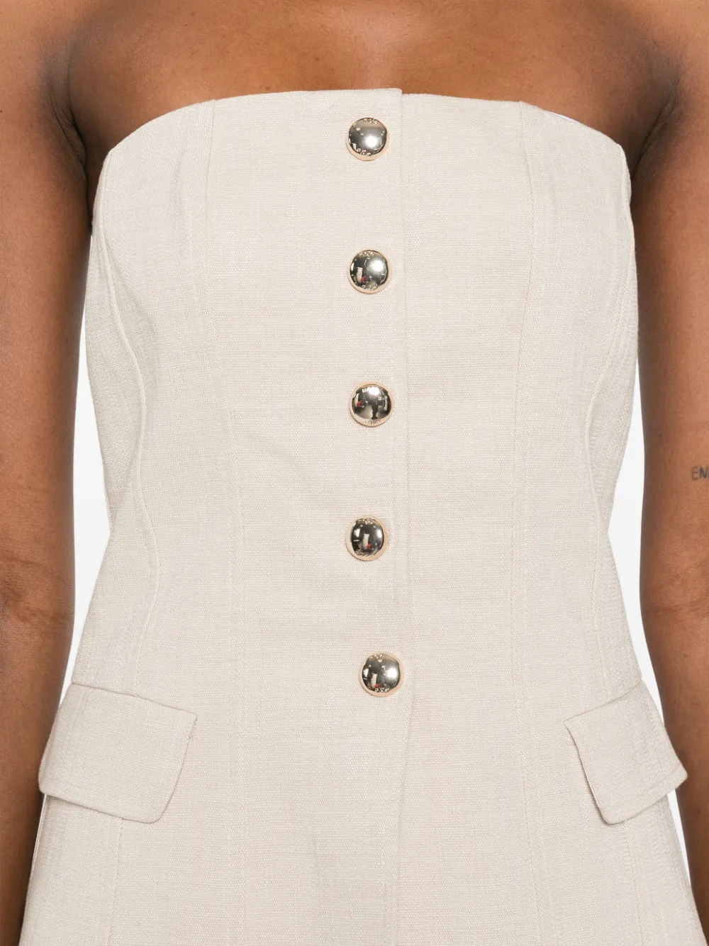 Button Flap-Pocket Top
