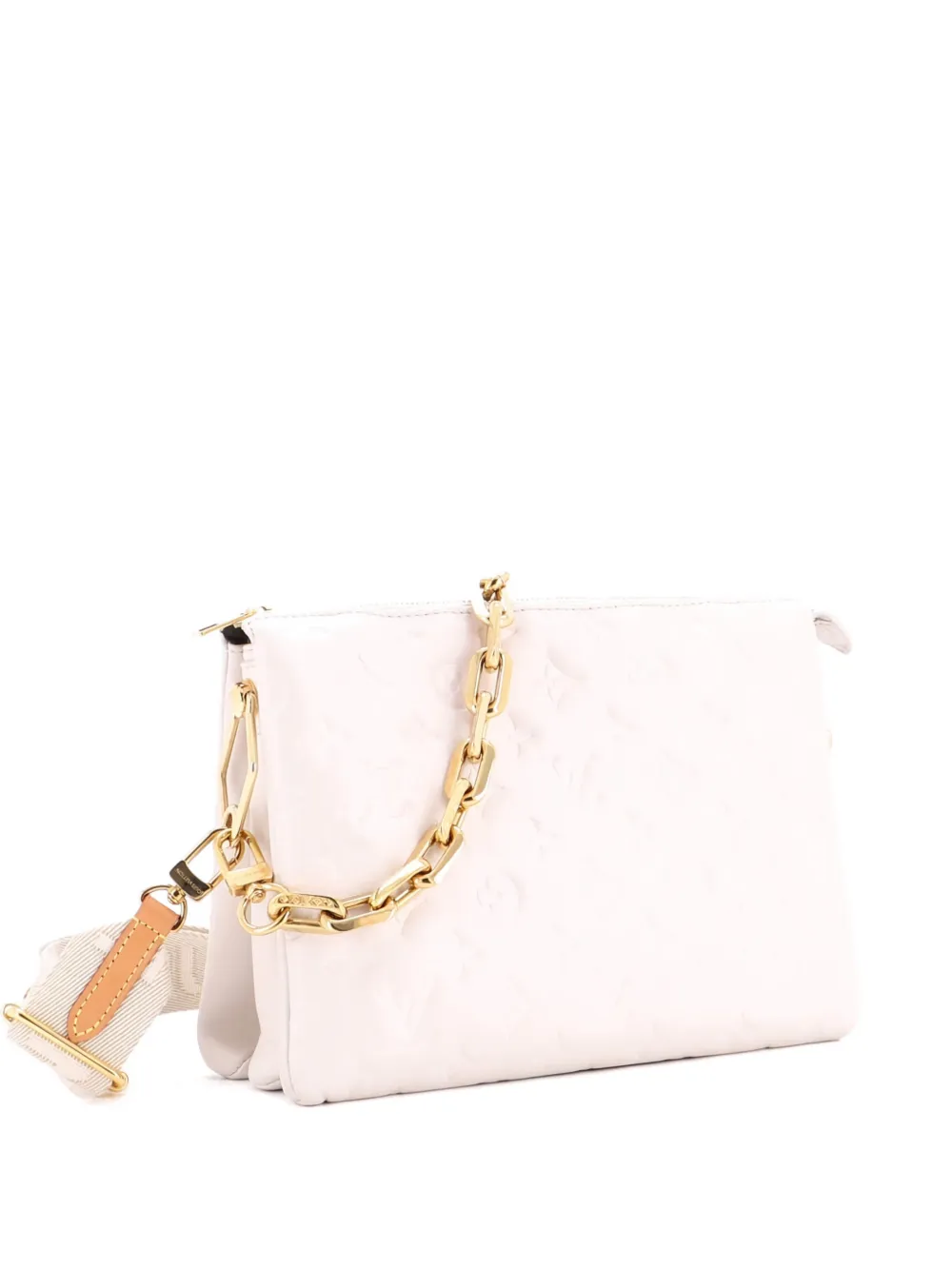 Louis Vuitton Pre-Owned Coussin Bag Monogram Embossed Lambskin PM crossbody bag - Weiß