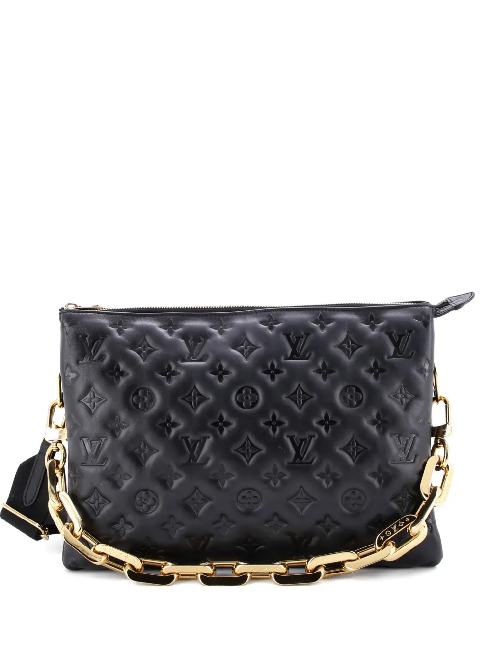 Louis Vuitton Pre-Owned Coussin Bag Monogram Embossed Lambskin MM crossbody bag - Nero