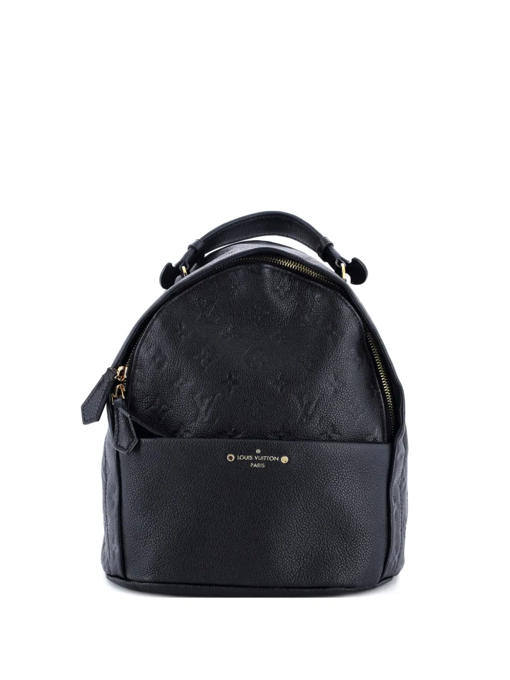 Pre-owned Louis Vuitton Sorbonne Monogram Empreinte Leather Backpack In Black